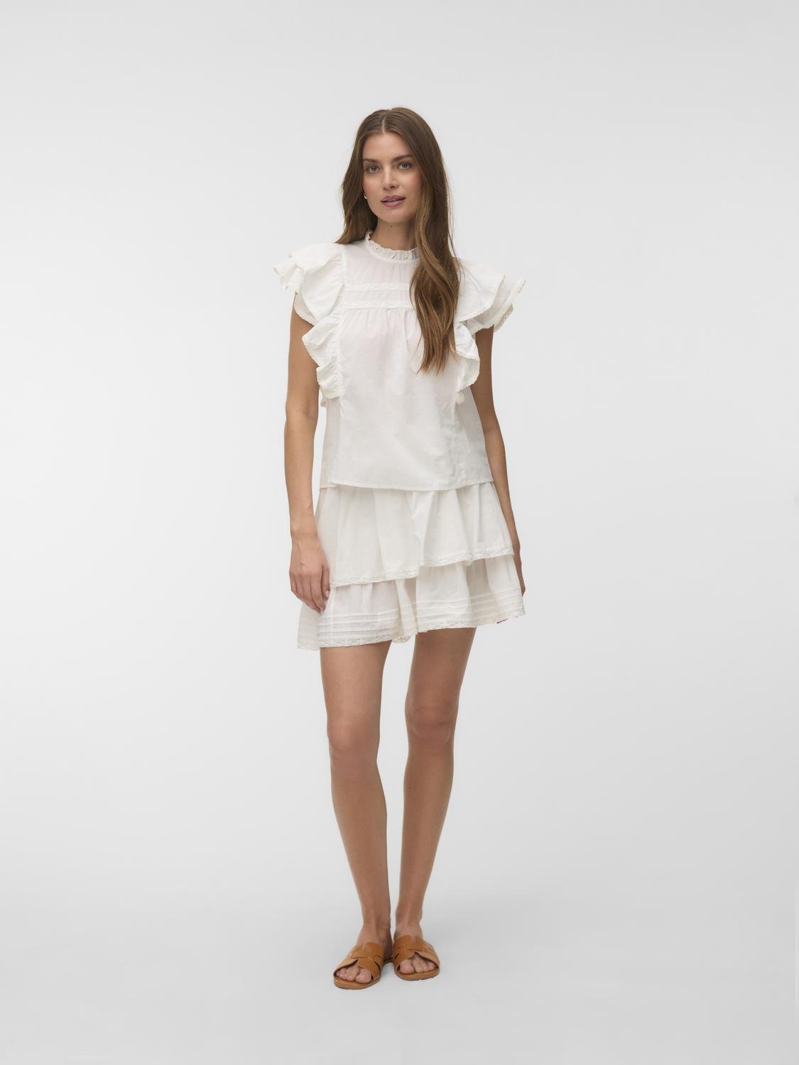 VMELIX Short Skirt - Snow White - VERO MODA & VILA Bergvik